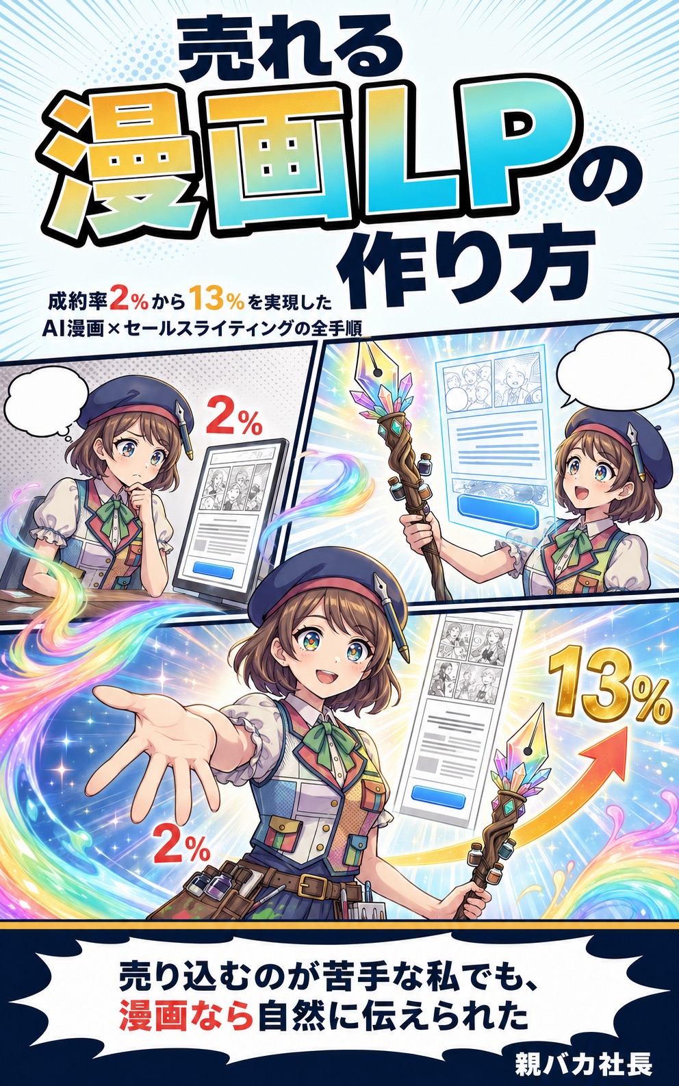 著書『売れる漫画LPの作り方』の表紙