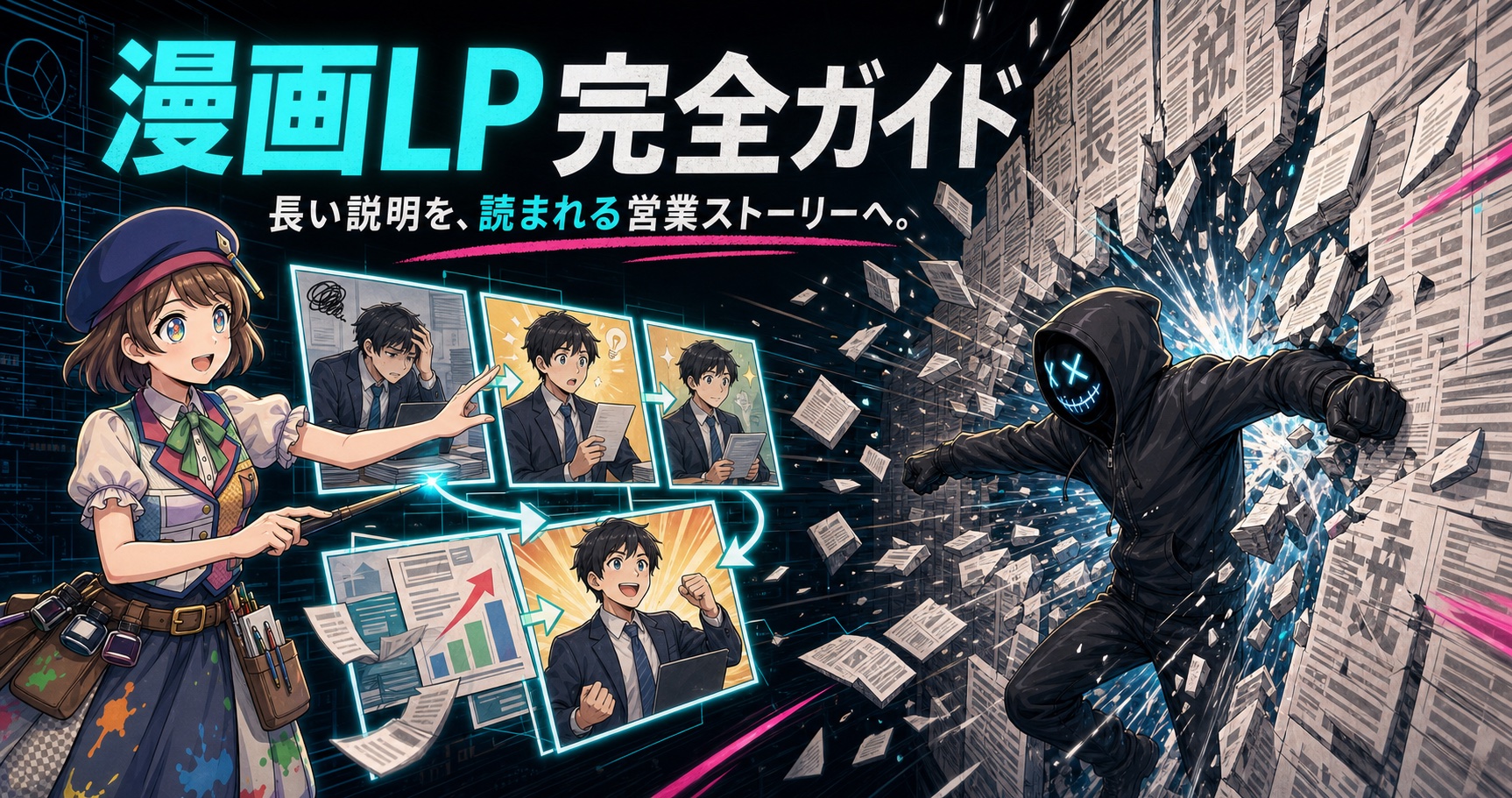 漫画LPとは？普通のLPとの違い・構成・費用・作り方を実例で解説