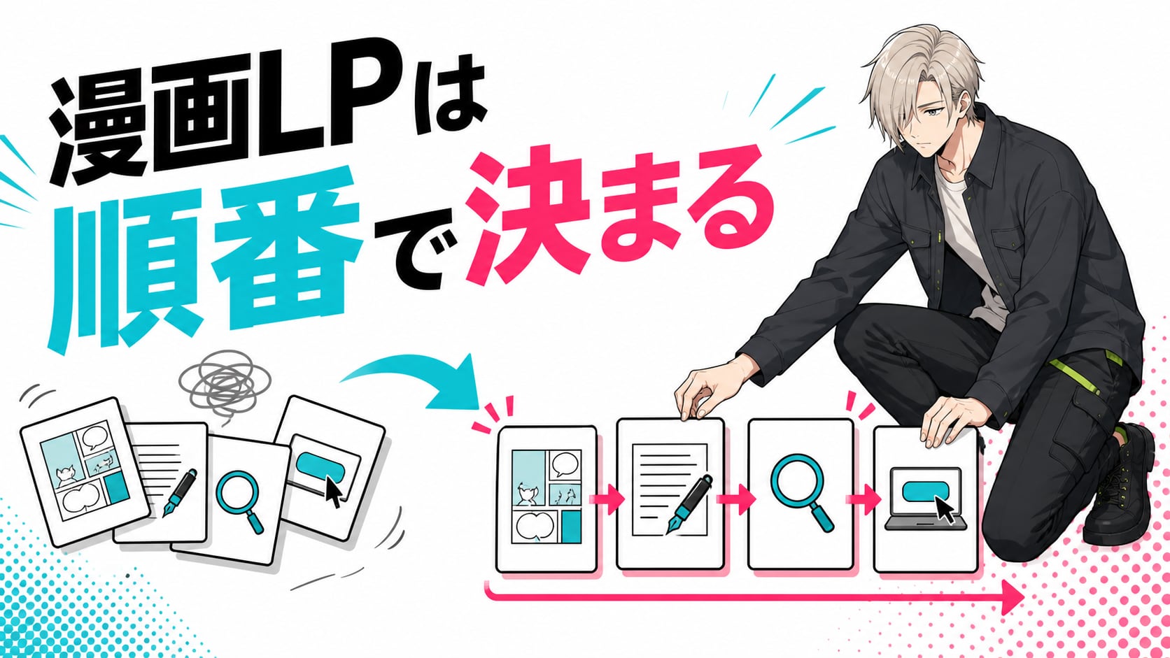 漫画LPの構成とシナリオの作り方｜読者をCTAまで運ぶ設計のアイキャッチ