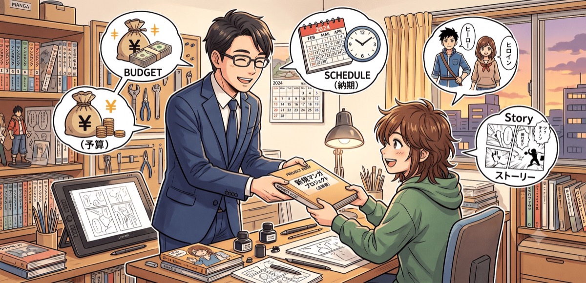 漫画制作を依頼する完全ガイド｜費用・依頼先・流れのアイキャッチ
