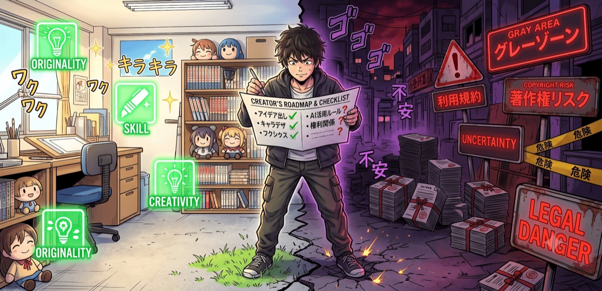 AI漫画の著作権と商用利用｜炎上事例から学ぶ安全ライン